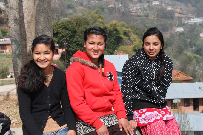 Anu, Pari and Mandira from left to right _our scholars of Setidevi School Sokhel (2)