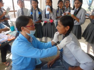 Check-ups-conducted Dental checkups, which are rare for this area were also done.