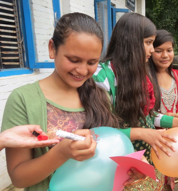 Sarathi taking part in StandUp4Girls