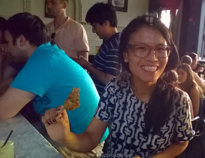 Guests seemed to be enjoying the food