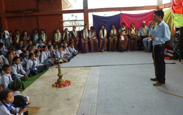 Kishore Mijar, One of the teachers of Shikharapur School talks about the important role that teachers play in society. Kishore Mijar, One of the teachers of Shikharapur School talks about the important role that teachers play in society.