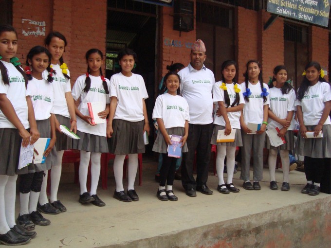 LitClub Setidevi Members with New T-Shirts
