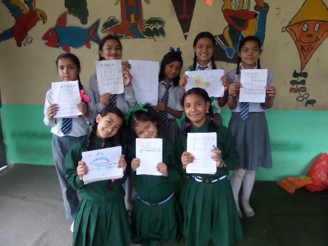 LitClub Shikharapur Members Showing Their Work