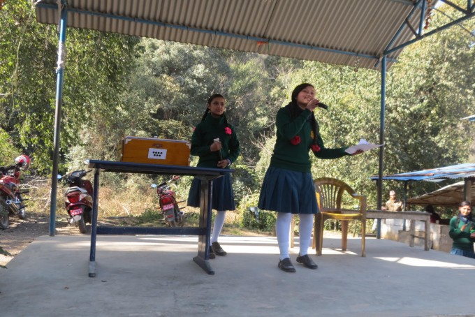 Roji and Sajina entertain the audience