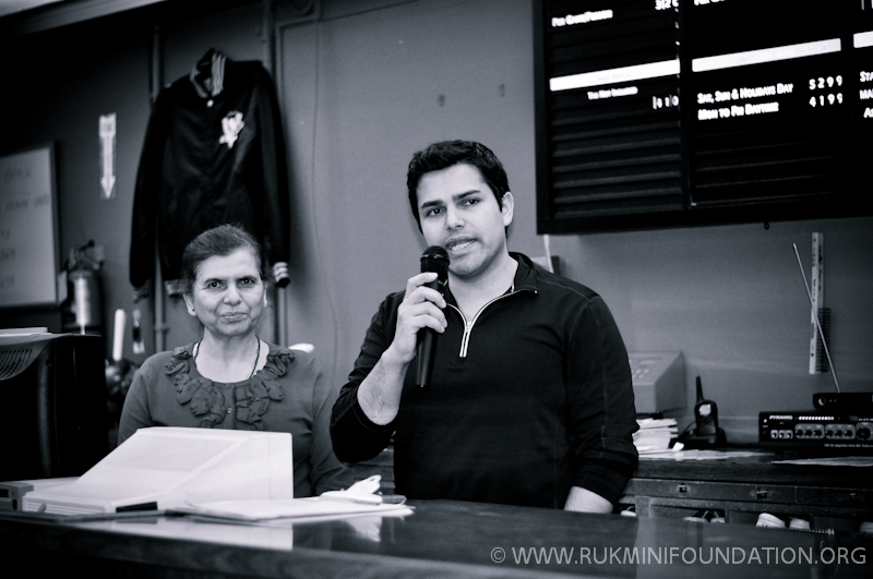 Speaking about the goals of our foundation at the Ruk & Roll Event