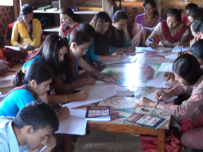  Teachers becoming students during the session 