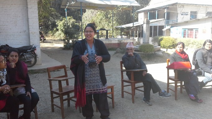 Sonu From Women Lead leading the community building activity
