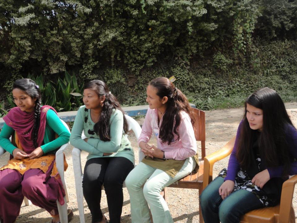The scholars seemed very relaxed as they interacted with us.
