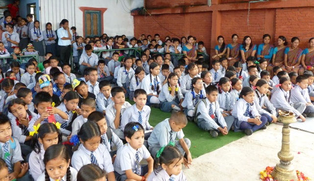 Students of all grade levels take part in the celebration. Students of all grade levels take part in the celebration.