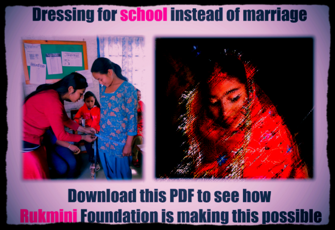 Download this PDF to see how Rukmini Foundation addresses child marriage