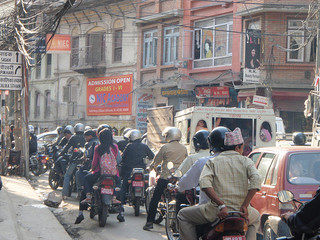 kathmandu-traffic Traffic in Kathmandu can bring everything to a standstill