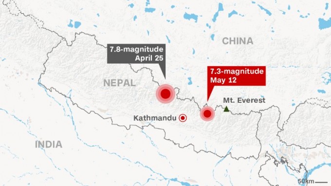 map of nepal