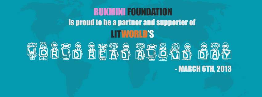 LitWorld and Rukmini Foundation Reading Aloud Together on March 6