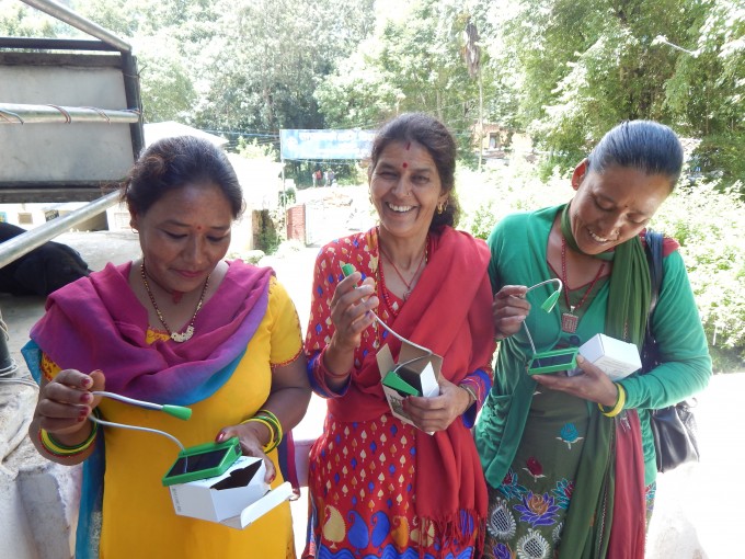 mothers of our scholars visited office to take solar lights