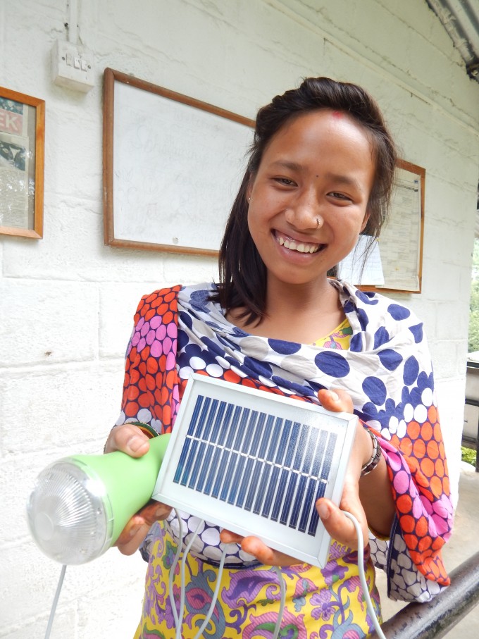 receiving solar lamp by manisha with dazzling face. (2)