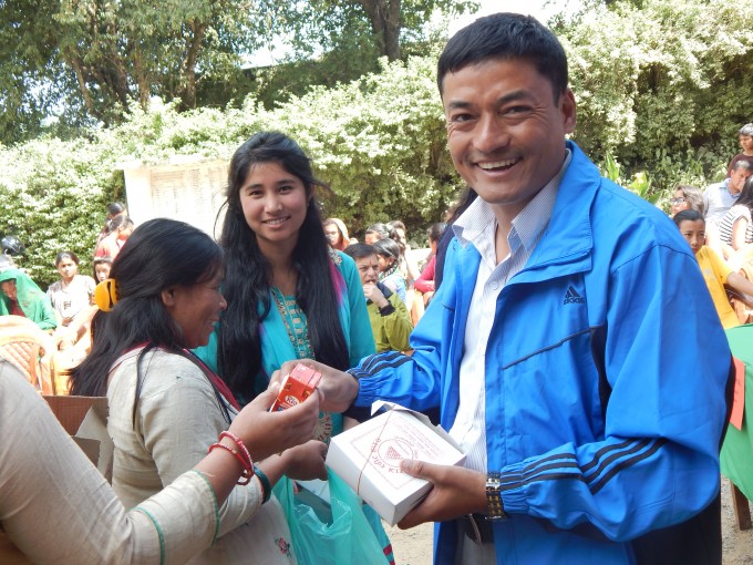 Lunch distribution