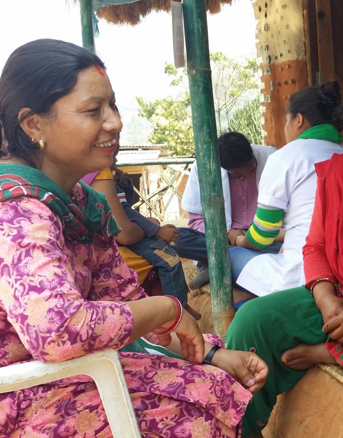 Parents of our scholars Jonisha and Smriti visit Bottle house Medical Clinic