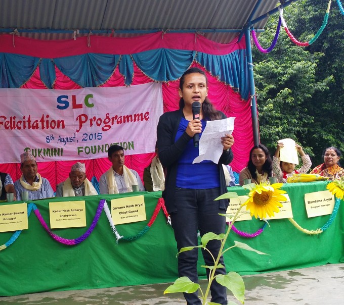 Previous scholar Sarathi shares her expression through poem