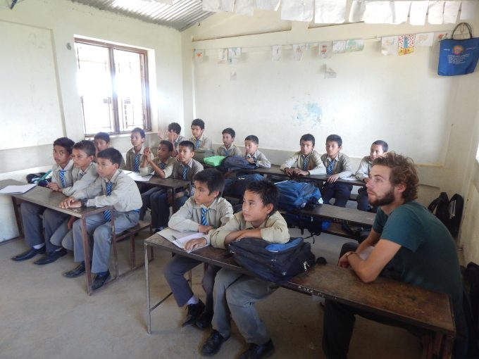 Our German Intern Phillip involved in health awareness session