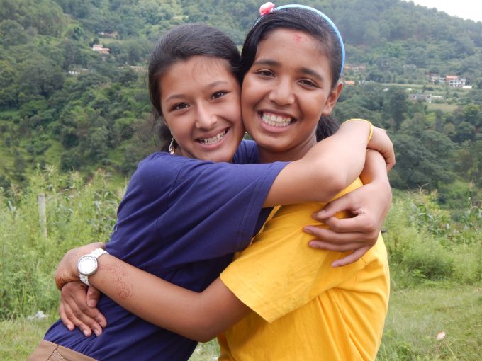Dhirani fro Bhaktpur and Jiya from Sikharapur building up the frindship bond