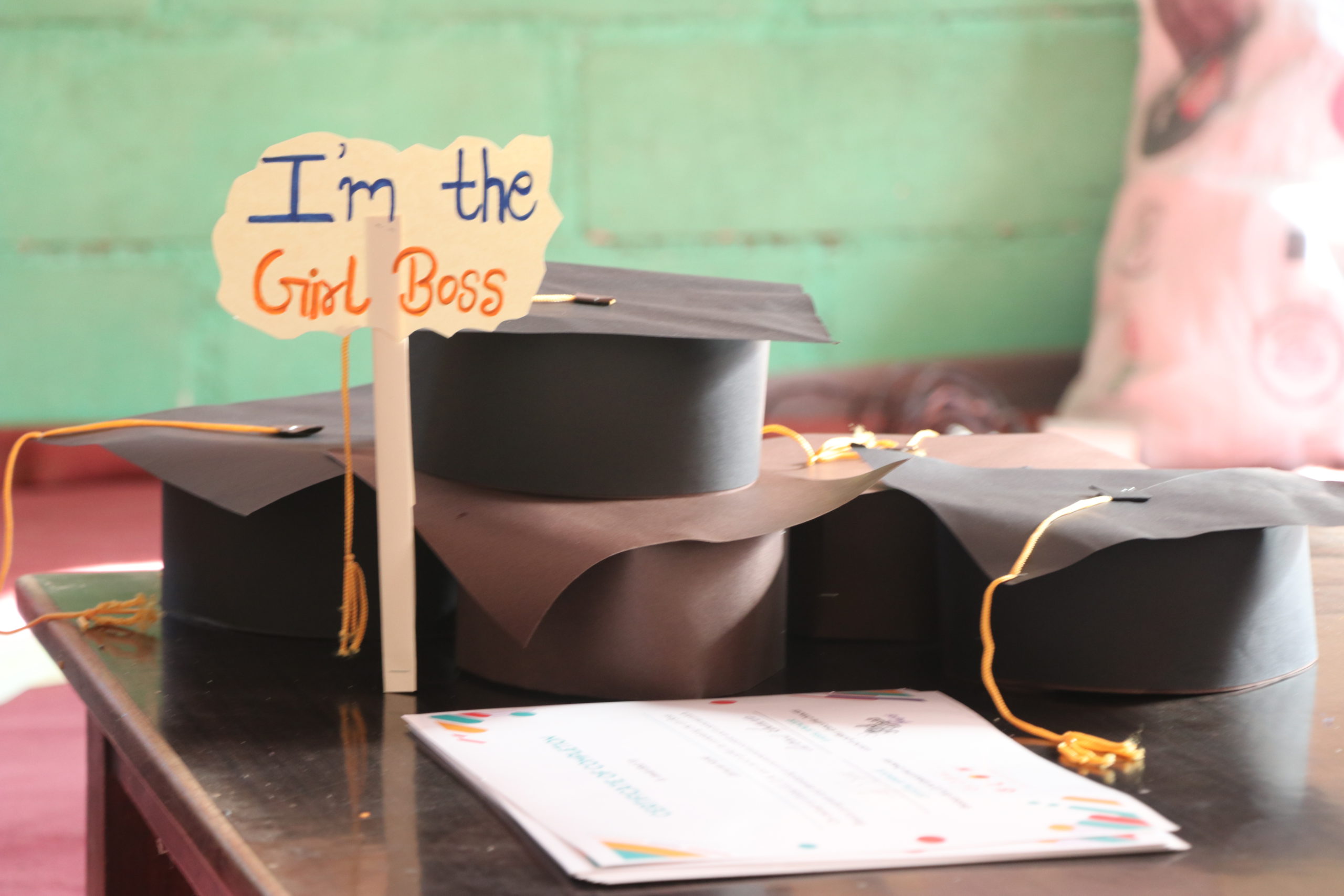 graduation hat prepared by RF team