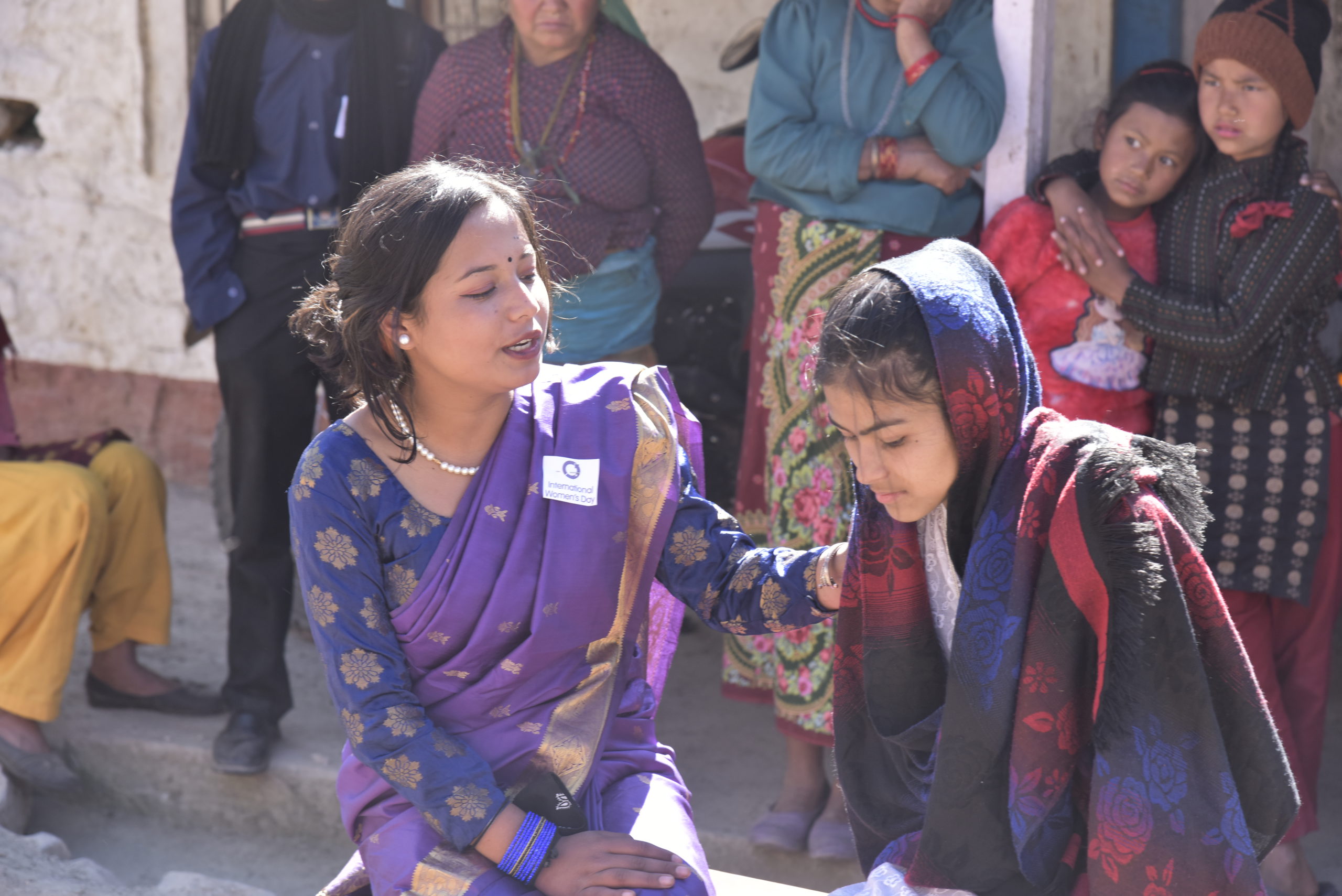 Sanjita and Saru during drama