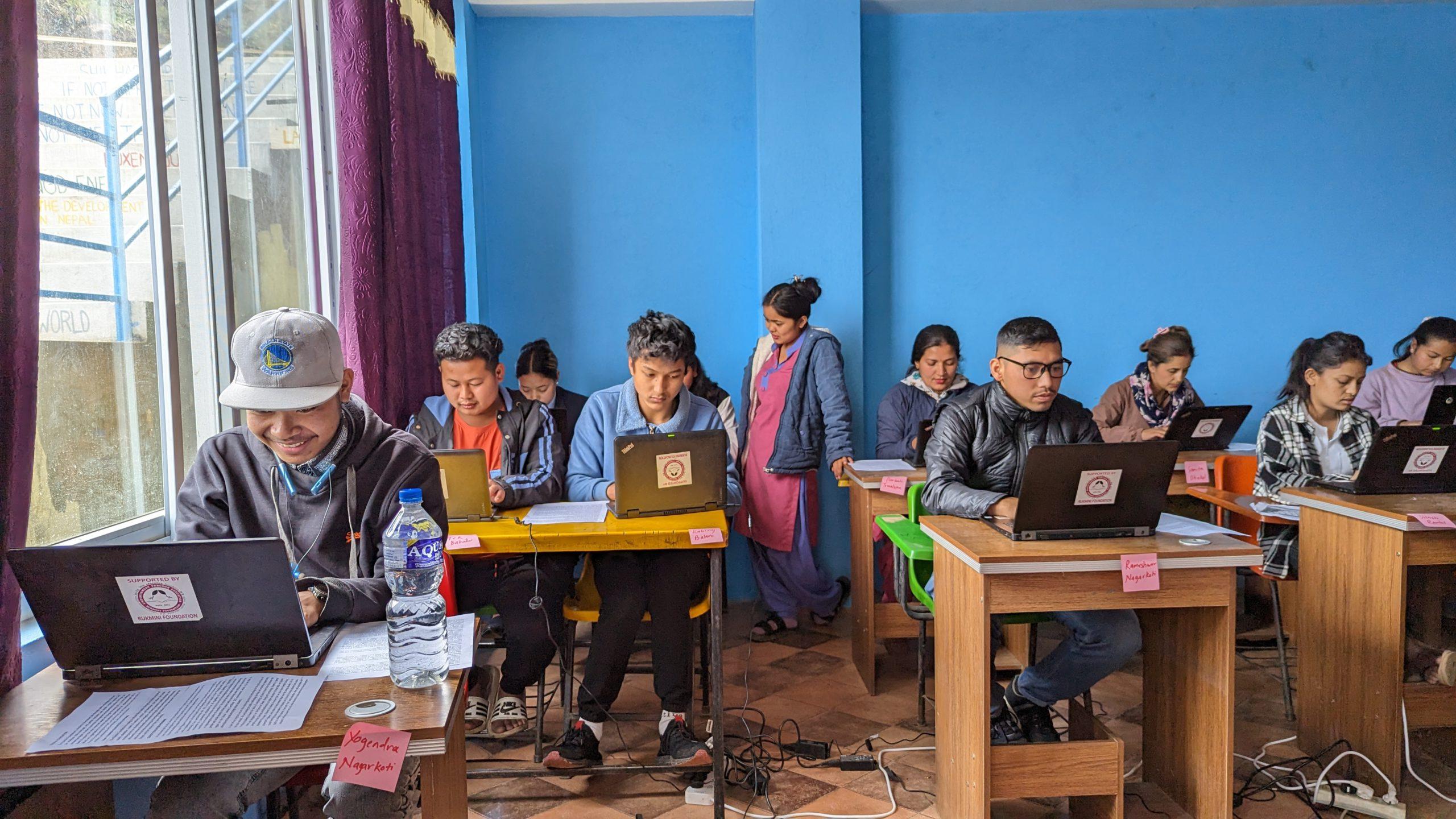 RF didis taking the computer exam of 2nd and 3rd shift Computer trainee