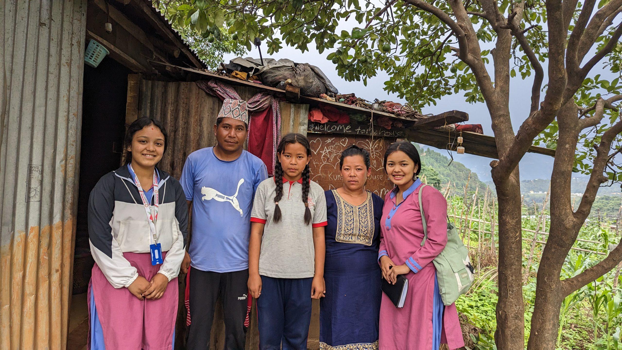 Rf didis with parents of New scholar bahini kunsang Tamang(Setidevi Secondary School)_