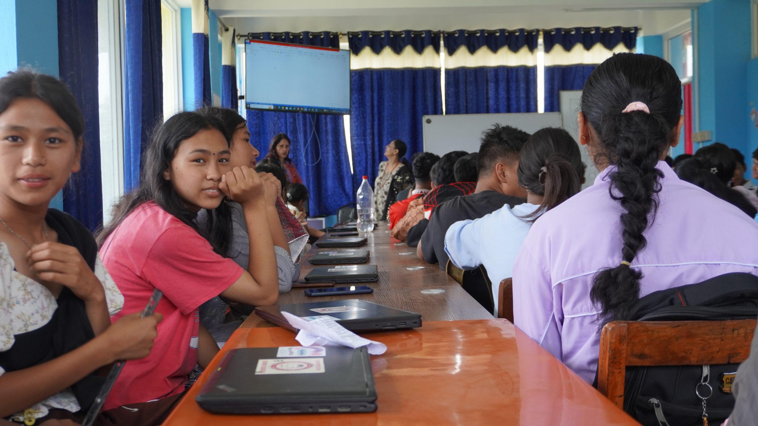 The students are enjoy the Pabitra ma_am_s session_