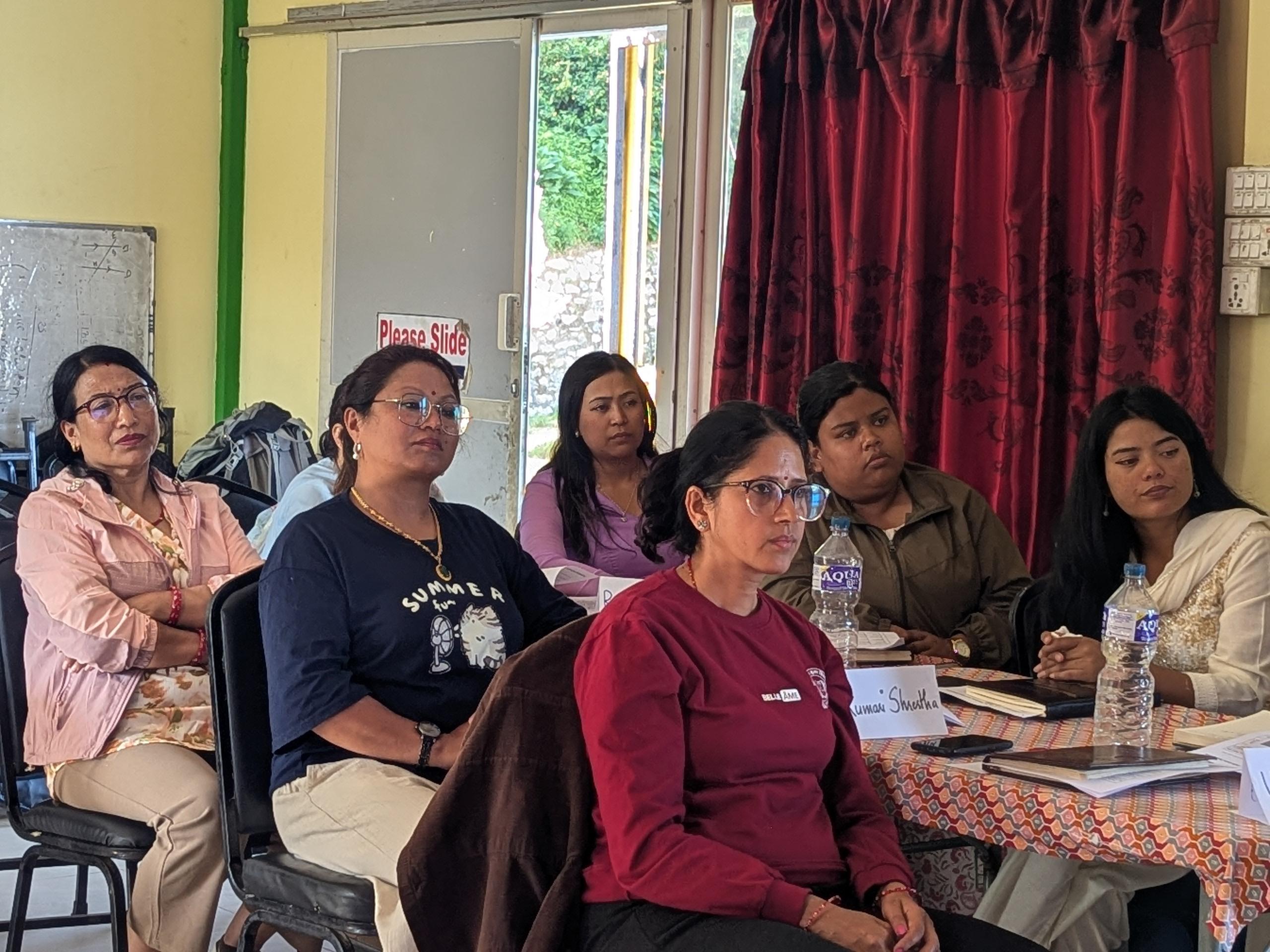Teachers, Rukmini Didi and Staff from different organisation participating in Mental Health Session_