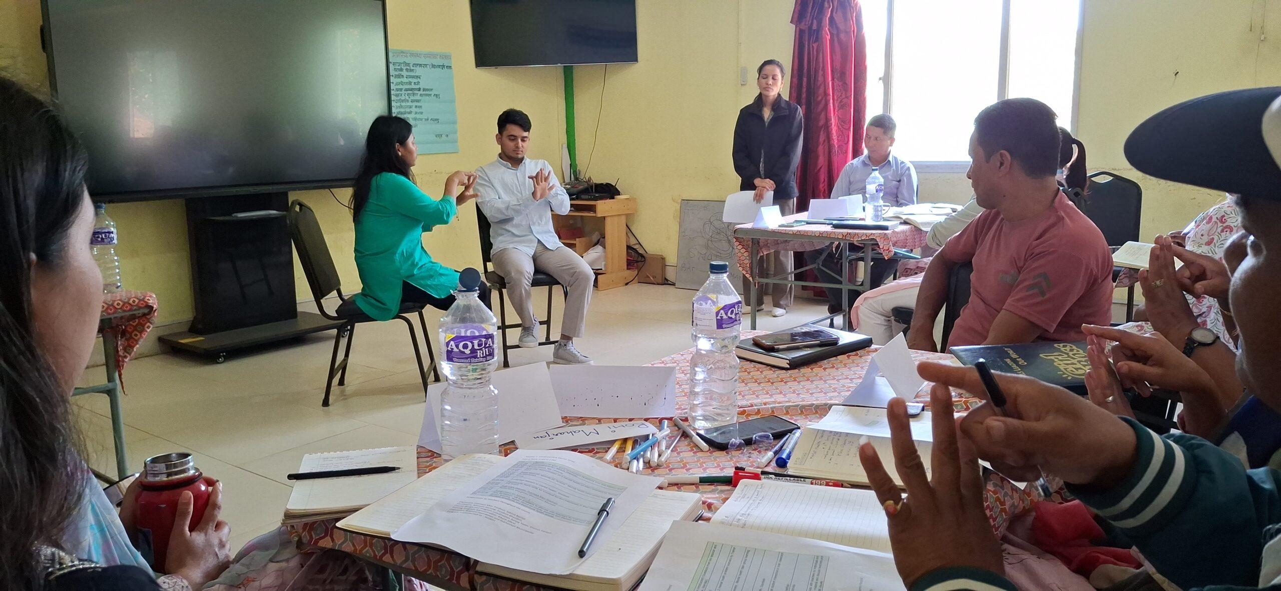 Palm technique learning to reduce stress - Role Play of Facilitator Mamta and Sandesh