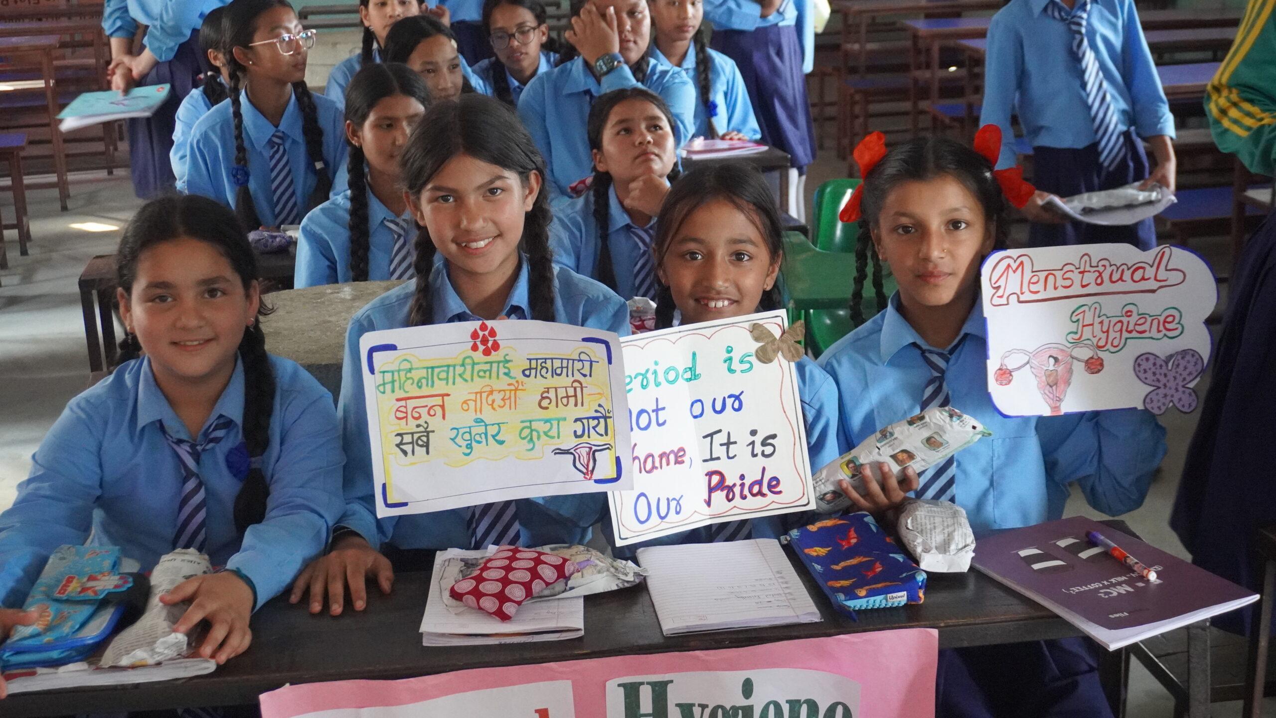 Happy faces after receiving gifts following the awareness session_